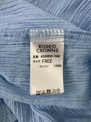 RODEO CROWNS/ロデオクラウンズ/シャツ/ブラウス/トップス/ブルー/FREE
