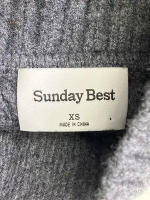 SUNDAY BEST/ニット/セーター/トップス/グレー/XS