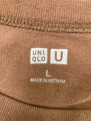 UNIQLO U/ユニクロユー/Tシャツ/カットソー/トップス/ブラウン/L
