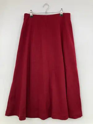 UNIQLO/ユニクロ/ロングスカート/スカート/レッド/L    ウエスト69-75cm  ヒップ94-100cm
