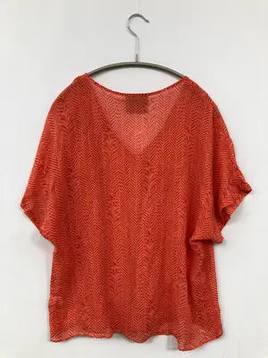 MaEVe/シャツ/ブラウス/トップス/レッド/LARGE