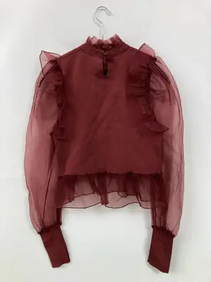 ZARA/ザラ/シャツ/ブラウス/トップス/レッド/S