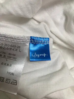 Syrup/Tシャツ/カットソー/トップス/ホワイト/L