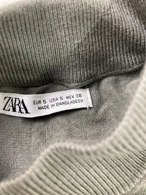 ZARA/ザラ/Tシャツ/カットソー/トップス/グレー/EUR S