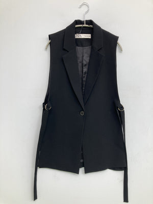ZARA/ザラ/ベスト/トップス/ブラック/EUR XS/USA XS/MEX 24