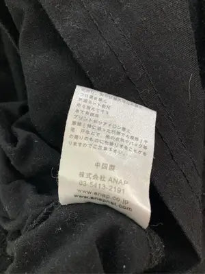 ANAP/アナップ/Tシャツ/カットソー/トップス/ブラック/F