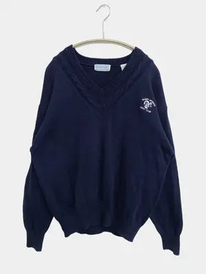 Slazenger/スラセンジャー/ニット/セーター/トップス/ネイビー/M