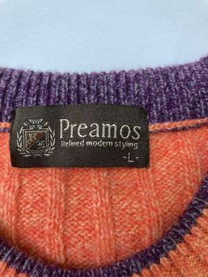 Preamos/ニット/セーター/トップス/オレンジ/L