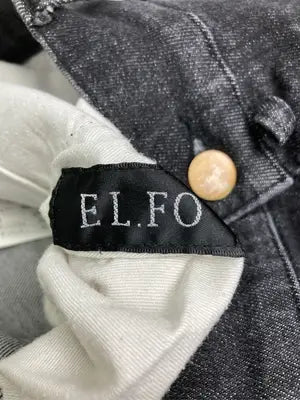 EL.FO/デニムパンツ/パンツ/ブラック/2L