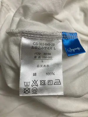 Syrup/Tシャツ/カットソー/トップス/ホワイト/L