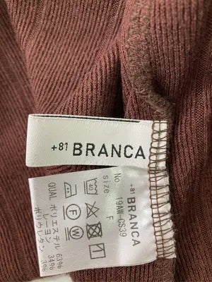 +81 BRANCA/ワンピース/ワンピース/ドレス/ブラウン/F