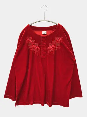 HANOMEX/Tシャツ/カットソー/トップス/レッド/L/44-46