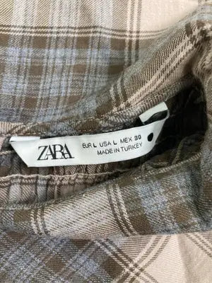 ZARA/ザラ/シャツ/ブラウス/トップス/ベージュ/EUR L/USA L/MEX 30