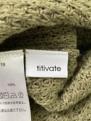 titivate/ティティベイト/チュニック/ワンピース/ドレス/カーキ/F