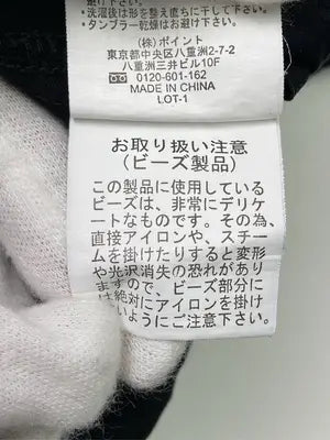 JEANASIS/ジーナシス/Tシャツ/カットソー/トップス/ブラック/F