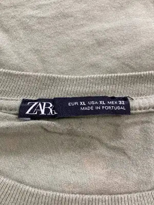 ZARA/ザラ/Tシャツ/カットソー/トップス/カーキ/USA XL