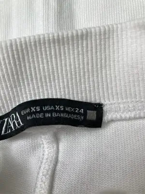 ZARA/ザラ/Tシャツ/カットソー/トップス/ホワイト/USA XS