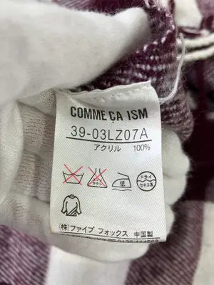 COMME CA ISM/コムサイズム/マフラー/ファッション雑貨/パープル