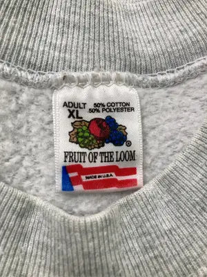 FRUIT OF THE LOOM/フルーツオブザルーム/スウェット/トップス/グレー/XL