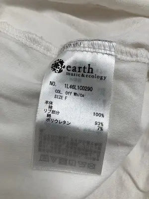 earth music&ecology/アースミュージックアンドエコロジー/Tシャツ/カットソー/トップス/ホワイト/F