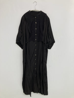 Riche glamour/リシェグラマー/シャツワンピース/ワンピース/ドレス/ブラック/M