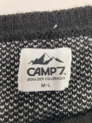 CAMP7/キャンプセブン/ニット/セーター/トップス/ブラック/M-L