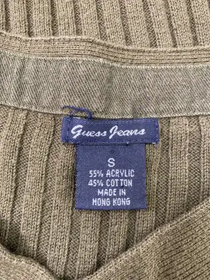 GUESS JEANS/ゲスジーンズ/ニット/セーター/トップス/カーキ/S