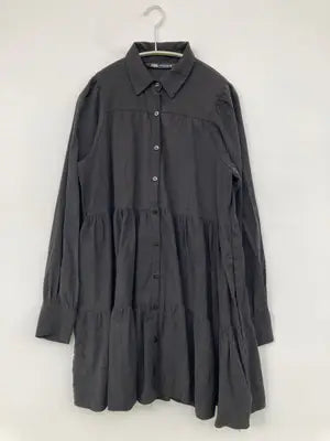 ZARA/ザラ/シャツワンピース/ワンピース/ドレス/ブラック/XS