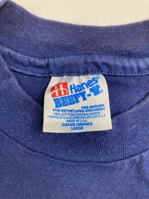 Hanes/ヘインズ/Tシャツ/カットソー/トップス/ネイビー/LARGE
