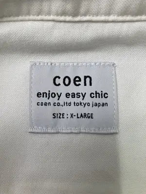coen/コーエン/シャツ/ブラウス/トップス/ホワイト/X-LARGE