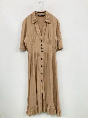 ZARA/ザラ/ワンピース/ワンピース/ドレス/ベージュ/S