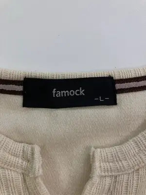 famock/Tシャツ/カットソー/トップス/アイボリー/L
