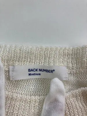 BACK NUMBER/バックナンバー/ニット/セーター/トップス/アイボリー/Medium