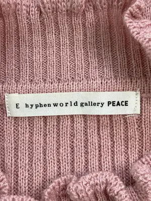 E hyphen world gallery peace/イーハイフンワールドギャラリーピース/ニット/セーター/トップス/ピンク/F
