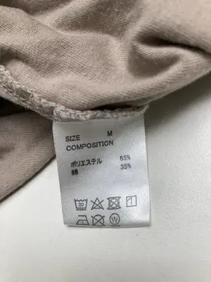 163/Tシャツ/カットソー/トップス/ベージュ/M