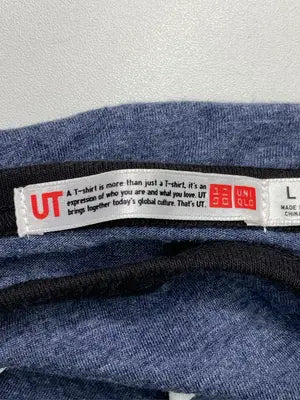 UNIQLO/ユニクロ/Tシャツ/カットソー/トップス/ネイビー/L