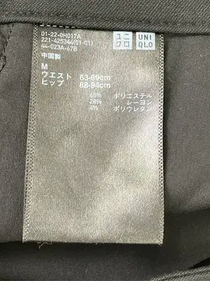 UNIQLO/ユニクロ/スラックス/パンツ/ブラック/M