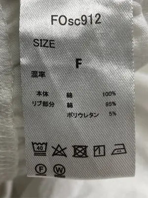 forksy./フォルクシー/Tシャツ/カットソー/トップス/ホワイト/F