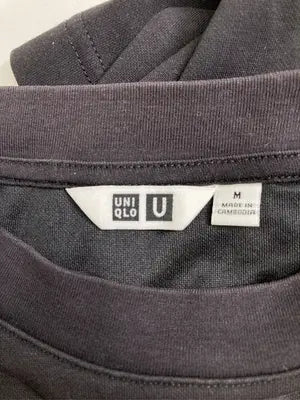 UNIQLO U/ユニクロユー/Tシャツ/カットソー/トップス/ブラック/M