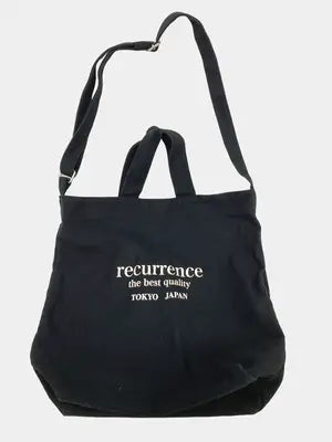 recurrence/トートバッグ/バッグ/ブラック