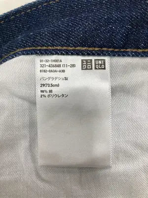 UNIQLO JEANS/ユニクロジーンズ/デニムパンツ/パンツ/ネイビー/29(73.5cm)