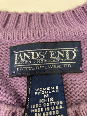 LANDS' END/ランズエンド/ニット/セーター/トップス/パープル/M