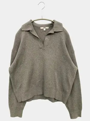 UNIQLO/ユニクロ/ニット/セーター/トップス/グレー/M