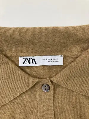 ZARA/ザラ/カーディガン/ボレロ/トップス/ブラウン/EUR M/USA M/ MEX 28