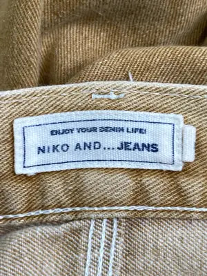 NIKO AND...JEANS/ニコアンドジーンズ/デニムパンツ/パンツ/ベージュ/M