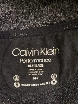 Calvin Klein/カルバンクライン/ノーカラージャケット/ジャケット/アウター/ブラック/XL