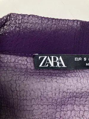 ZARA/ザラ/シャツ/ブラウス/トップス/パープル/S