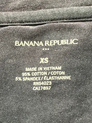 BANANA REPUBLIC/バナナリパブリック/Tシャツ/カットソー/トップス/ブラック/XS