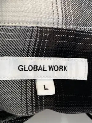 GLOBAL WORK/グローバルワーク/シャツ/ブラウス/トップス/ブラック/L