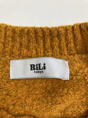 RiLi.tokyo/リリドットトーキョー/ニット/セーター/トップス/オレンジ/FREE